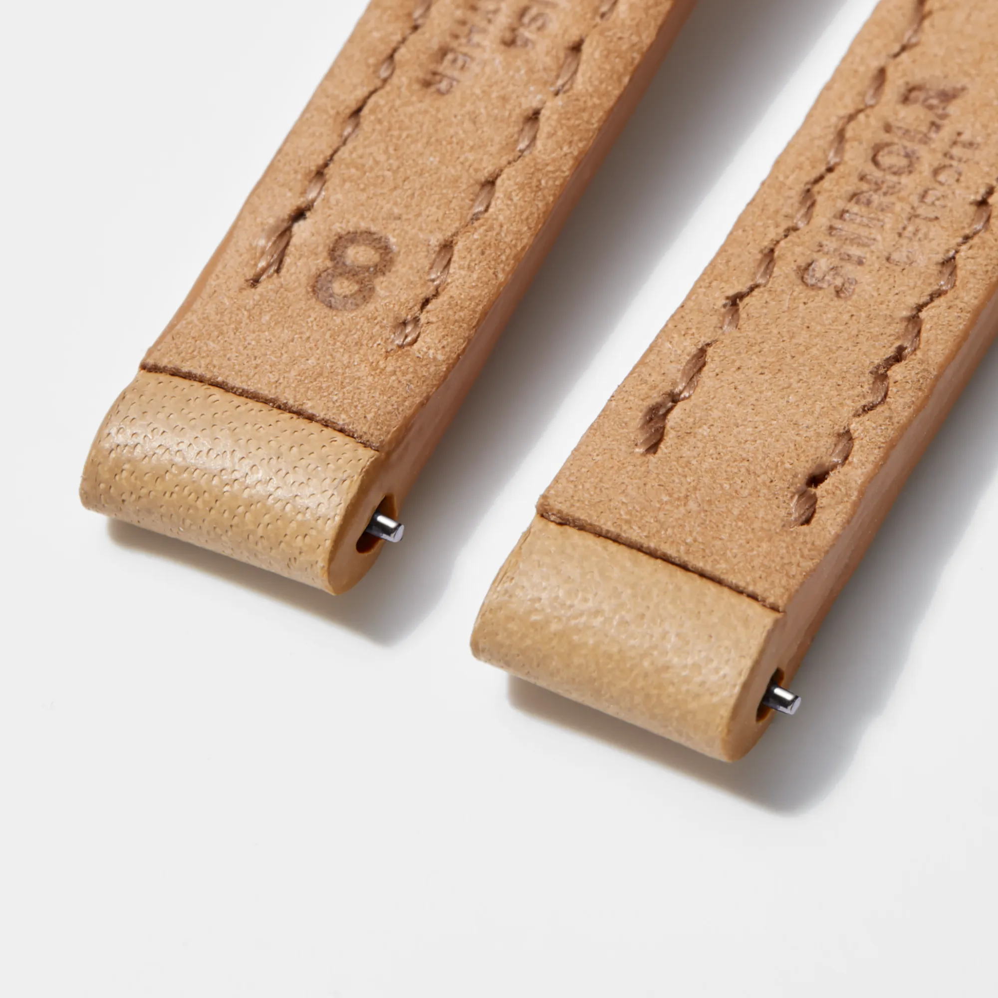 Shinola Shop All Straps|Leather|8mm Leather Watch Strap Natural
