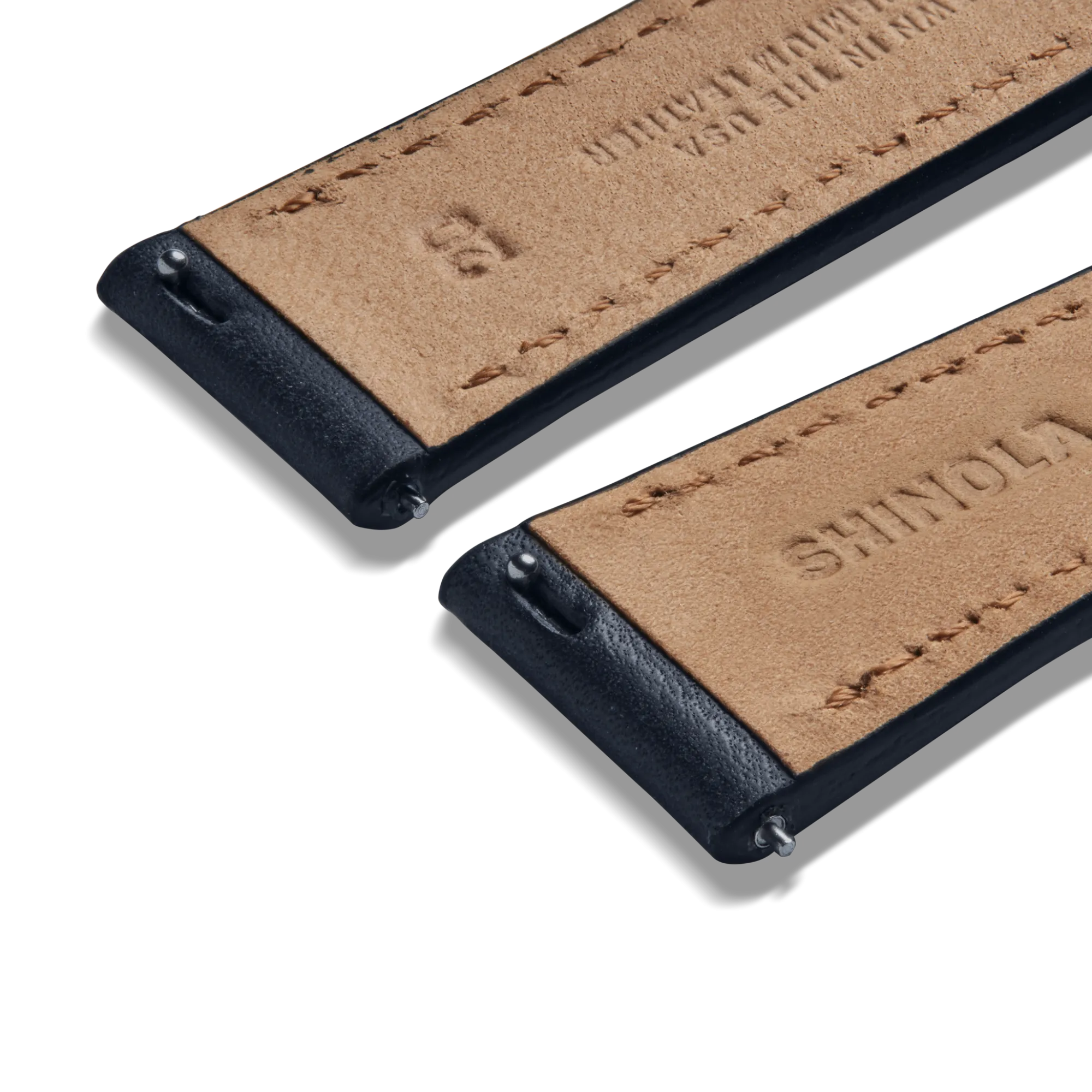 Shinola Shop All Straps|Leather|20mm Leather Watch Strap Navy