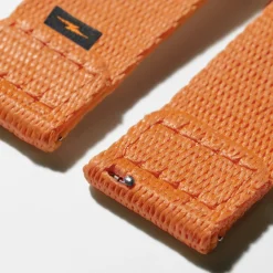 Shinola Shop All Straps|Apple Watch® Compatible|20mm Orange Split Nylon Apple Watch Strap