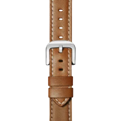 Shinola Shop All Straps|Leather|20mm Tan Leather Watch Strap Tan & White