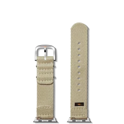 Shinola Apple Watch® Compatible|Nylon|20mm Tan Split Nylon Apple Watch Strap