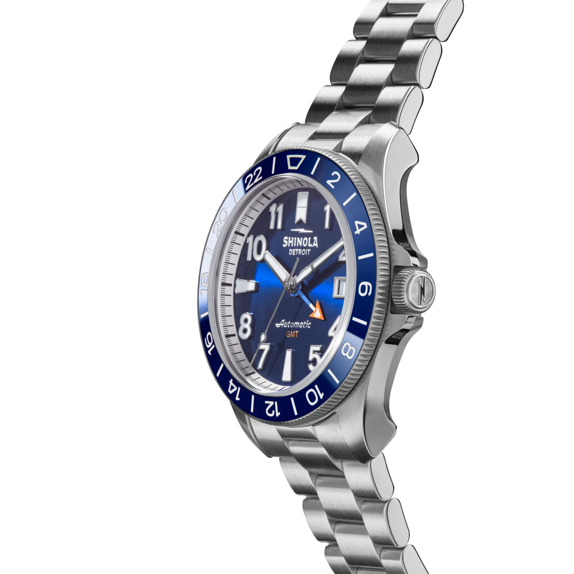 Shinola Automatic Watches|Automatic Watches|Monster GMT Automatic Watch Navy