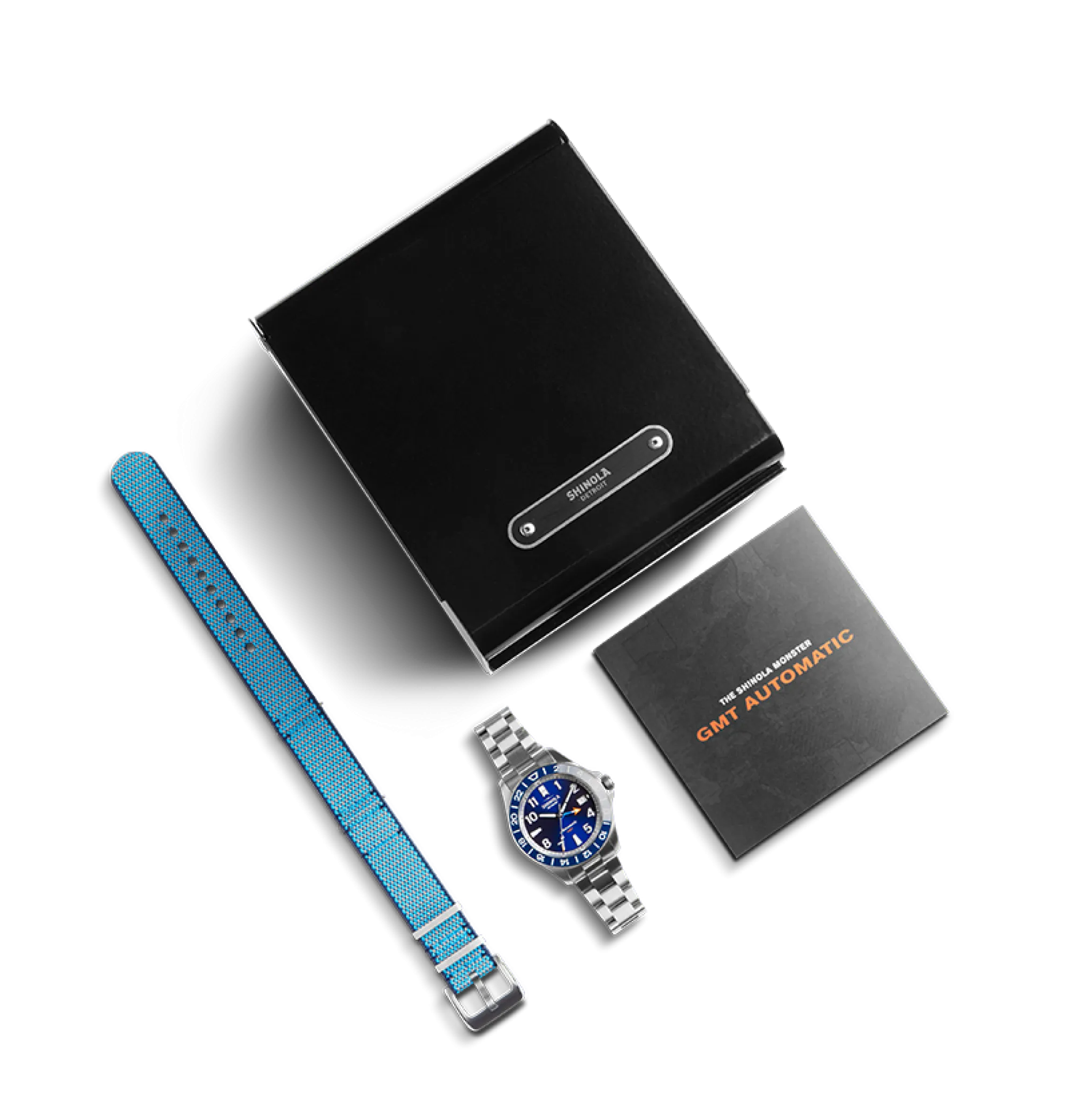 Shinola Automatic Watches|Automatic Watches|Monster GMT Automatic Watch Navy