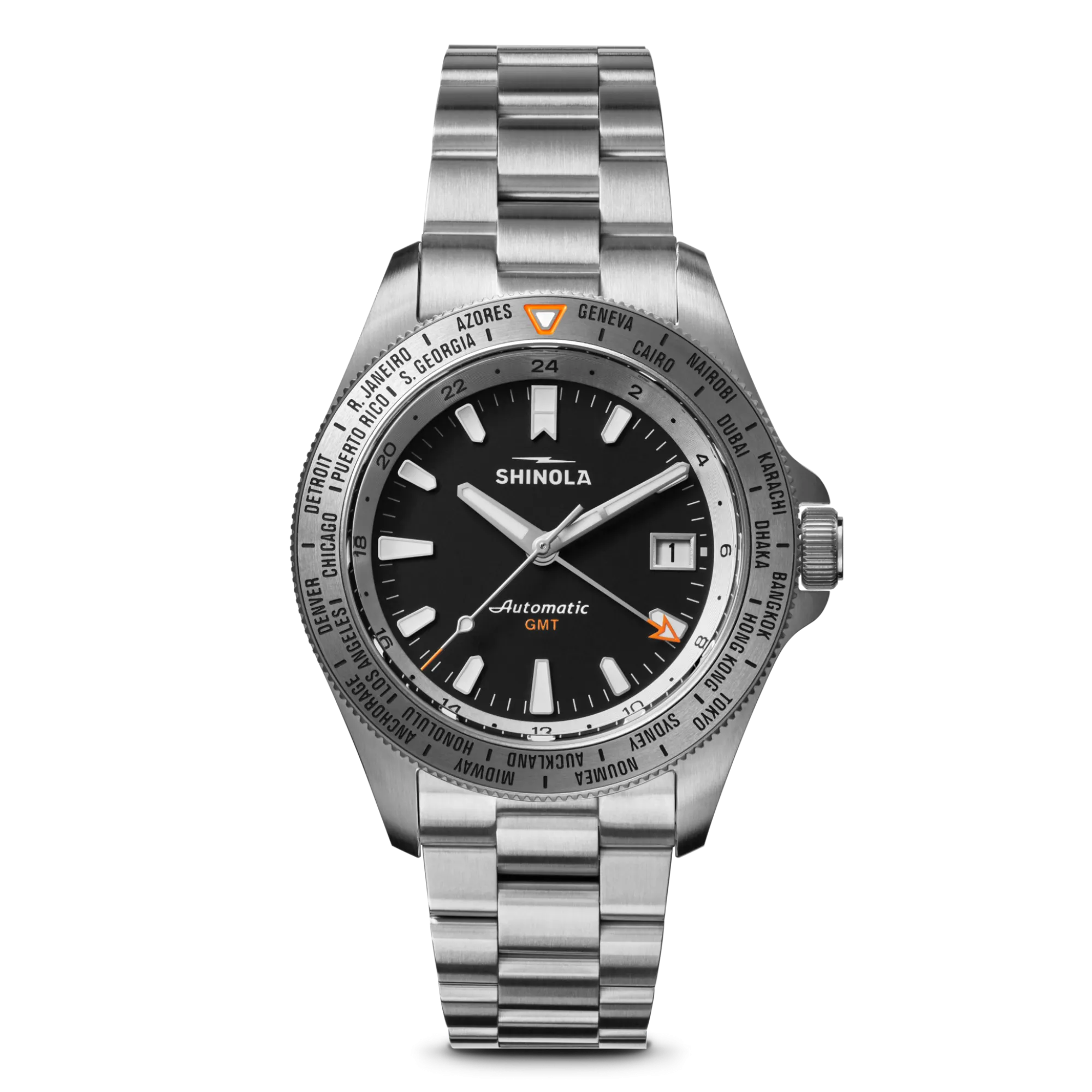 Shinola Automatic Watches|Automatic Watches|Monster Worldtimer GMT Watch
