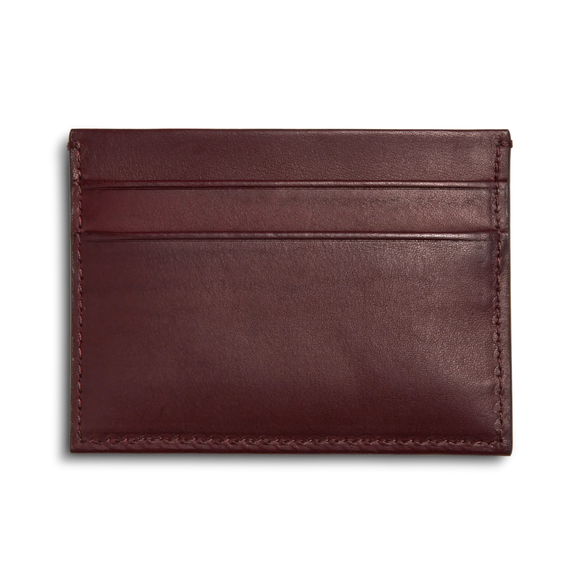 Shinola Monogrammable|Personalizable|Pocket Card Holder Merlot