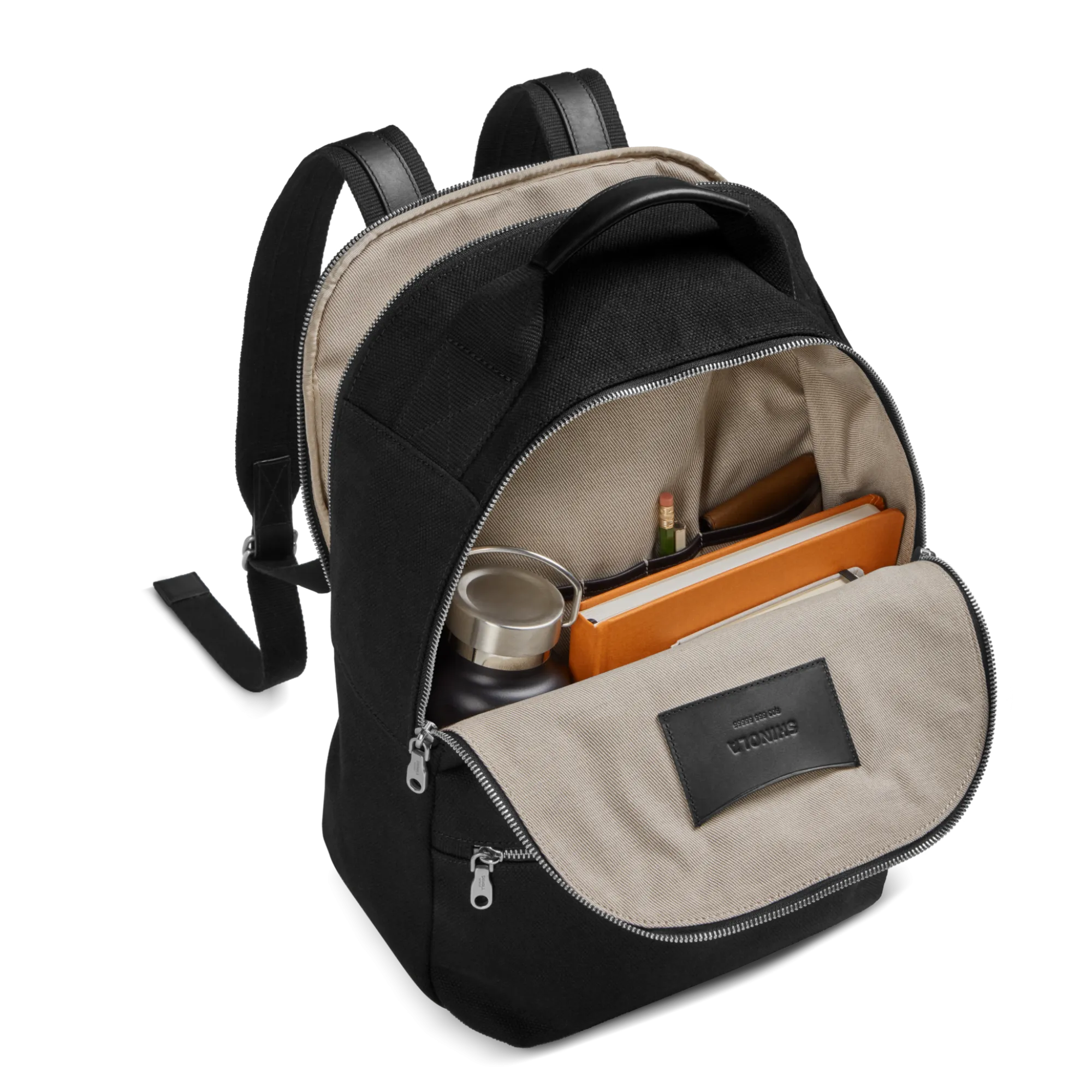 Shinola Backpacks|Backpacks|Runwell Canvas Backpack Black