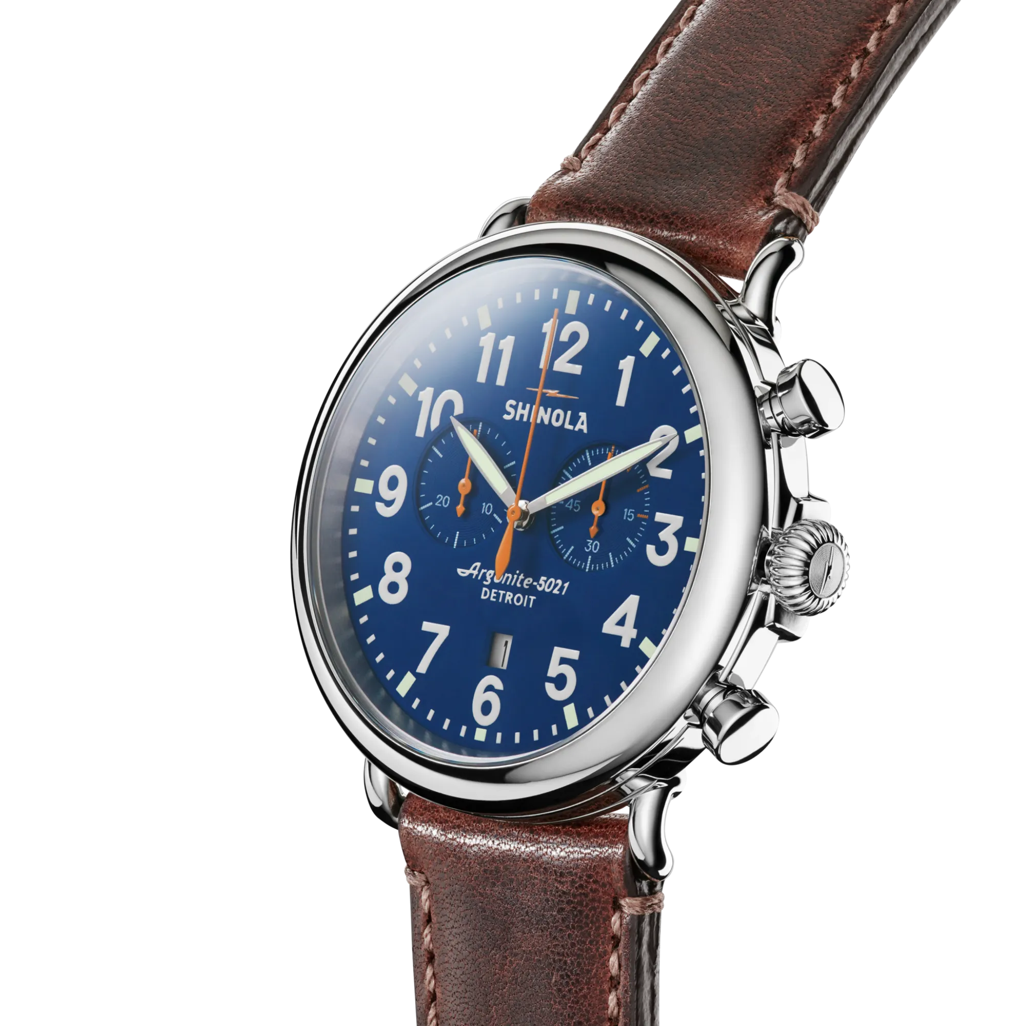 Shinola Chronograph Watches|Classic Watches|Runwell Chronograph Watch Blue