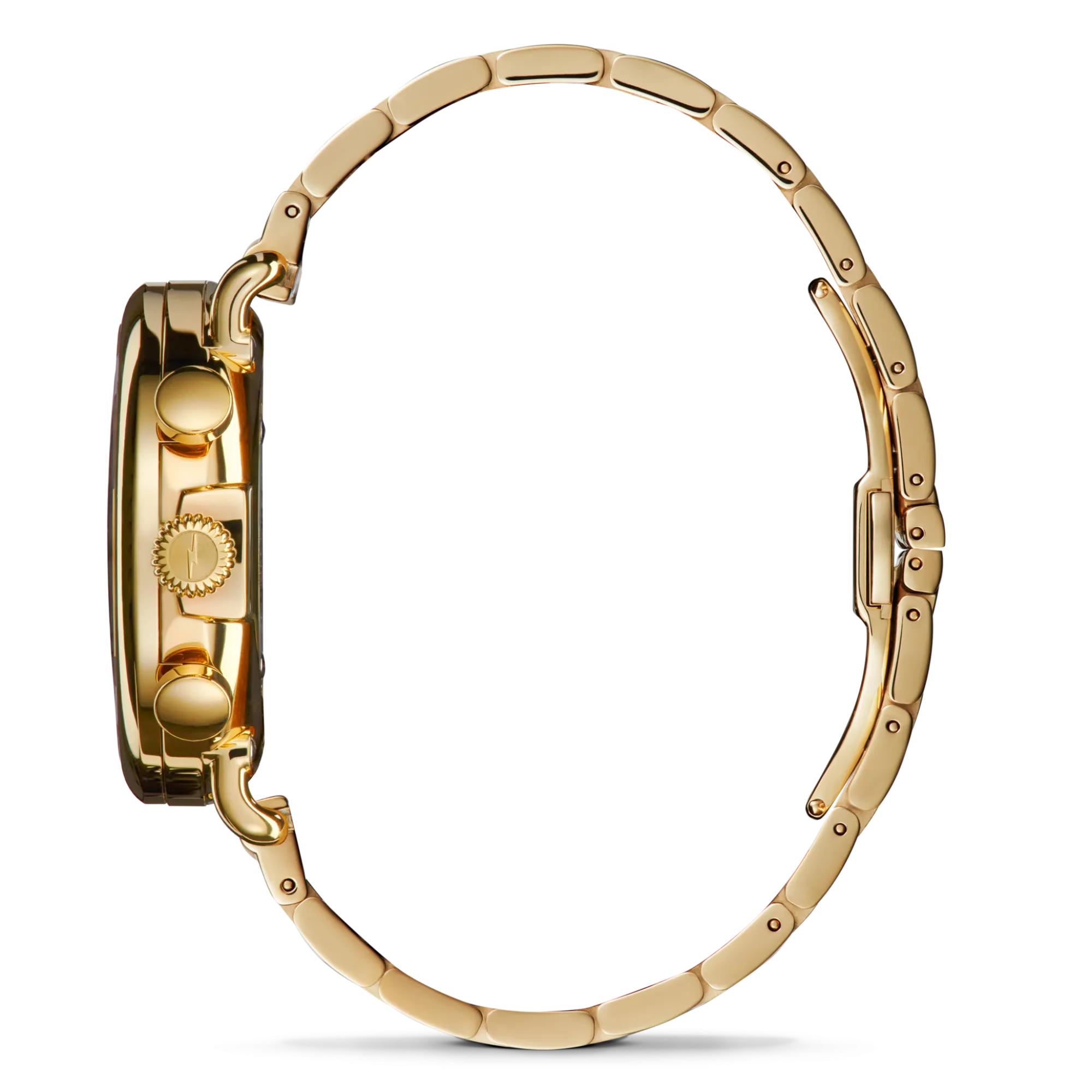 Shinola Gold Watches|Chronograph Watches|Runwell Chronograph Watch Ivory/Gold