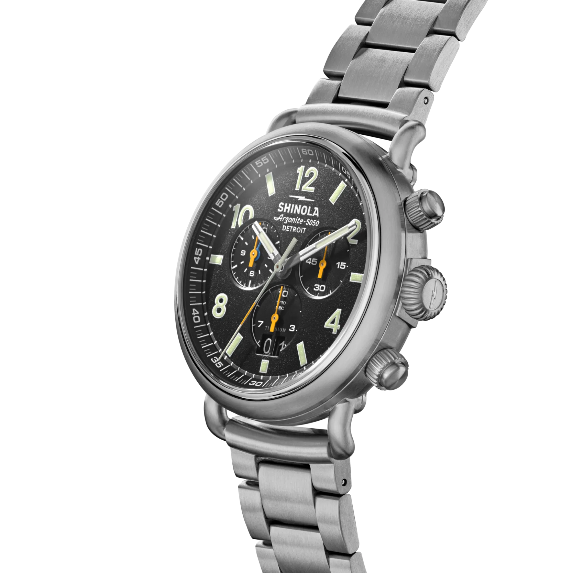 Shinola Chronograph Watches|Shop All|Runwell Chronograph West Wind Watch Gift Set with Additional Strap Black