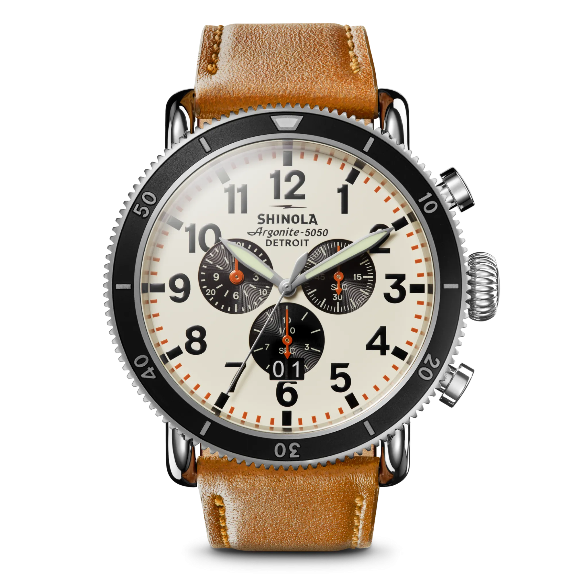 Shinola Chronograph Watches|Shop All|Runwell Sport Chronograph Watch Ivory