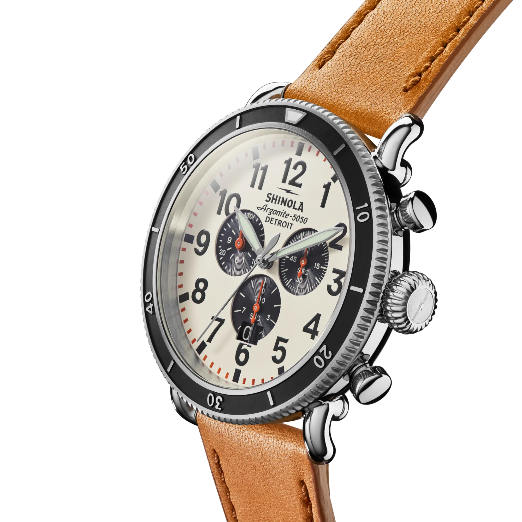 Shinola Chronograph Watches|Shop All|Runwell Sport Chronograph Watch Ivory