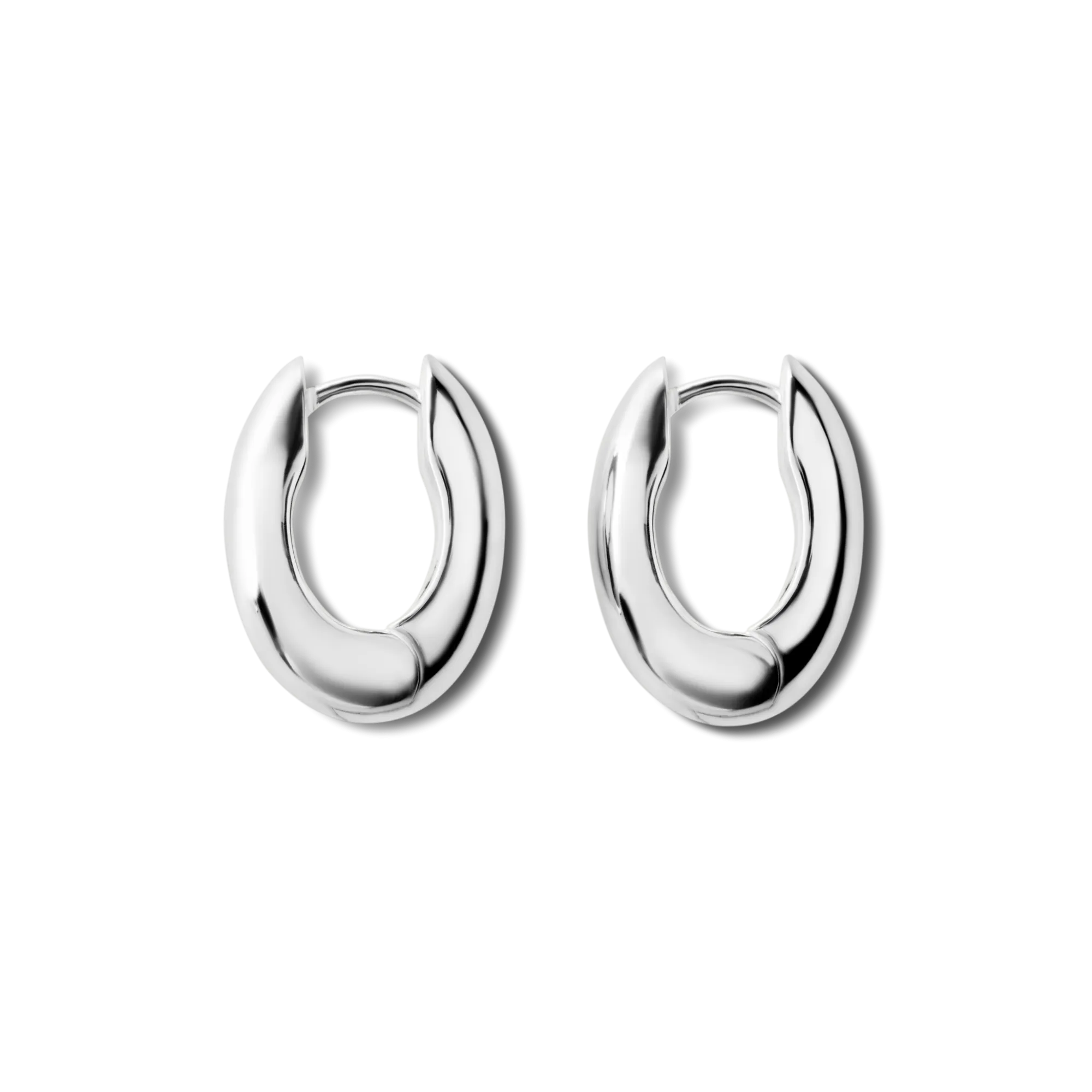 Shinola Shop All Women'S Jewelry|Sterling Silver|Signature Chubby Huggie Earrings