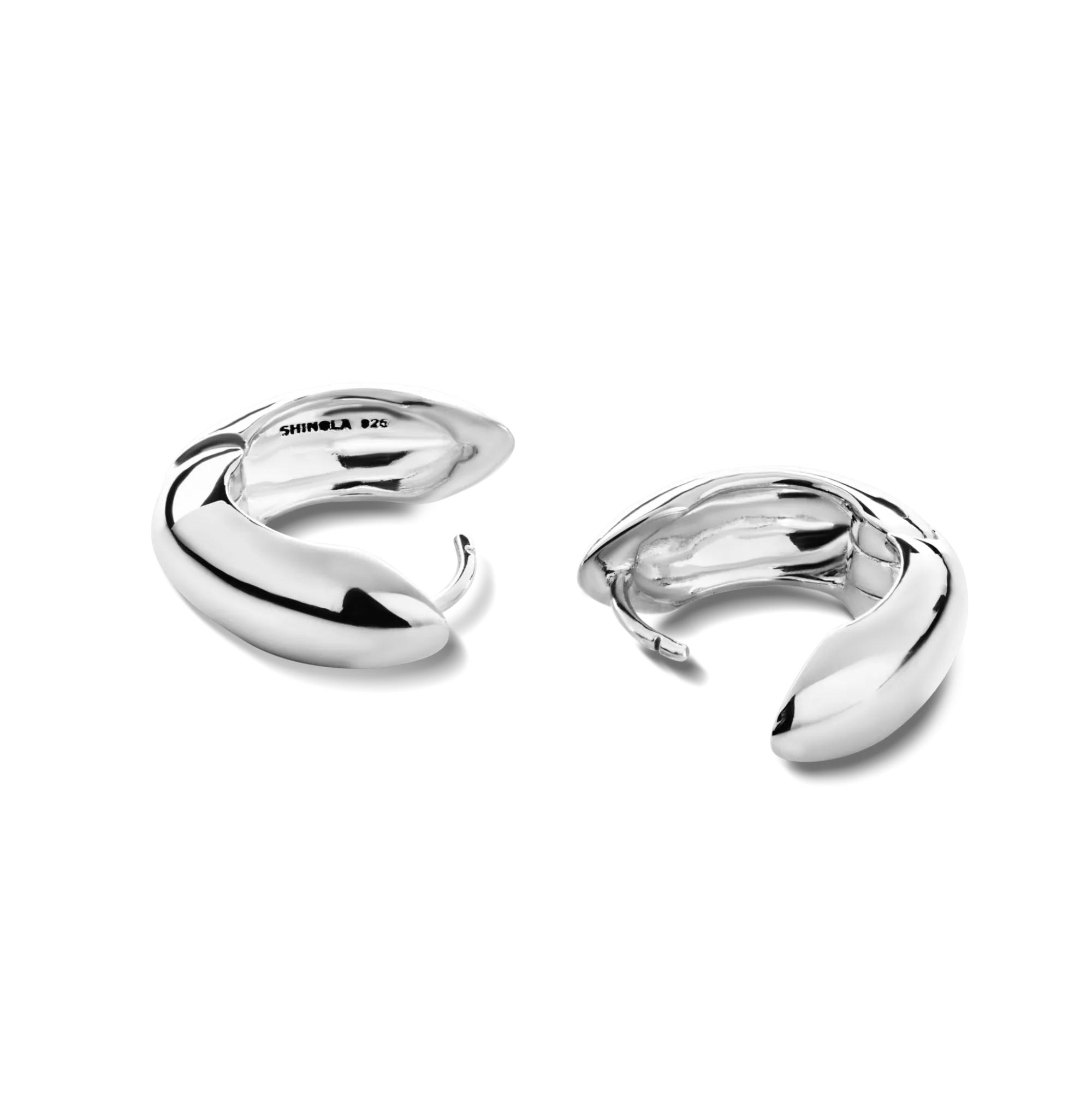 Shinola Shop All Women'S Jewelry|Sterling Silver|Signature Chubby Huggie Earrings