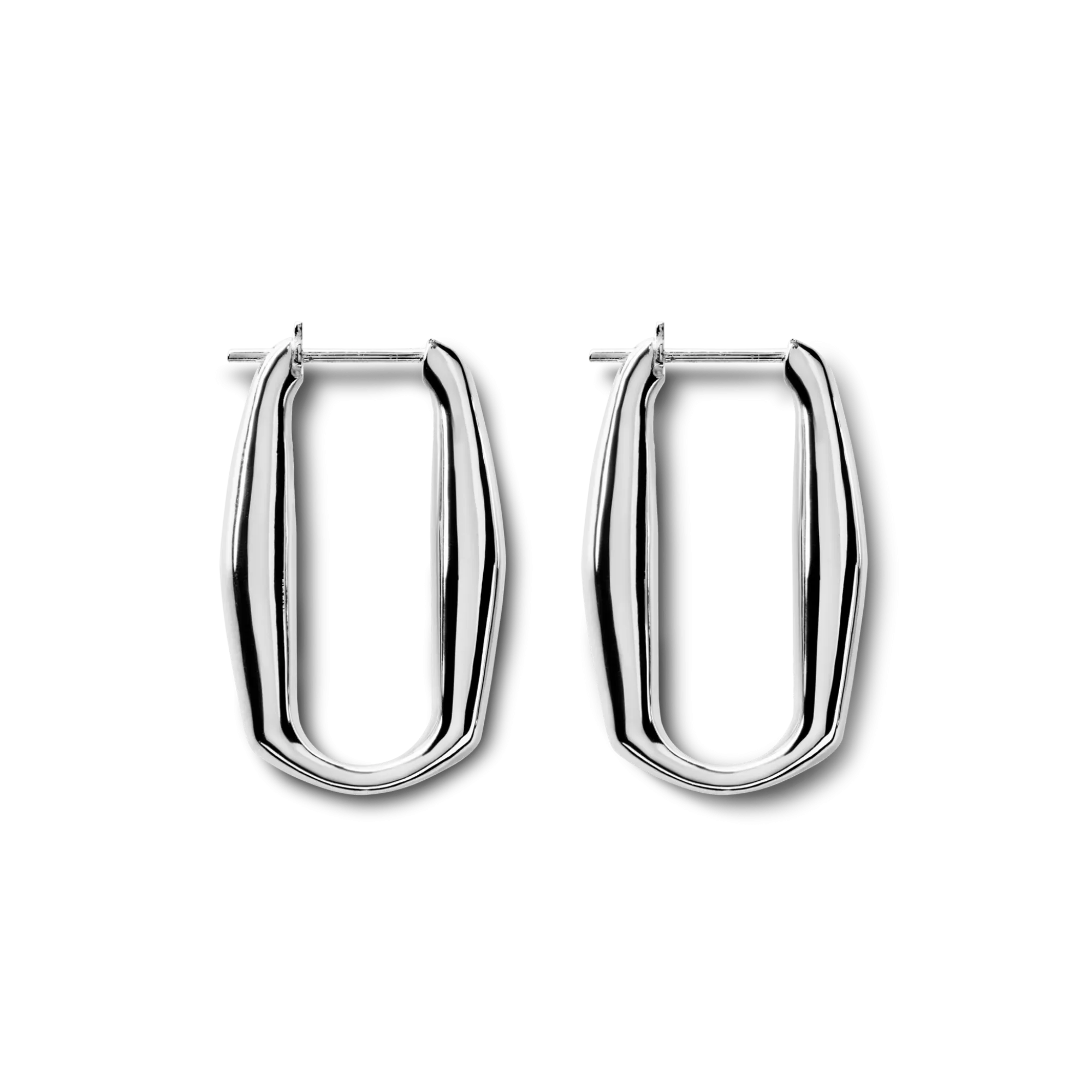 Shinola Shop All Women'S Jewelry|Sterling Silver|Signature Link Hoop Earrings