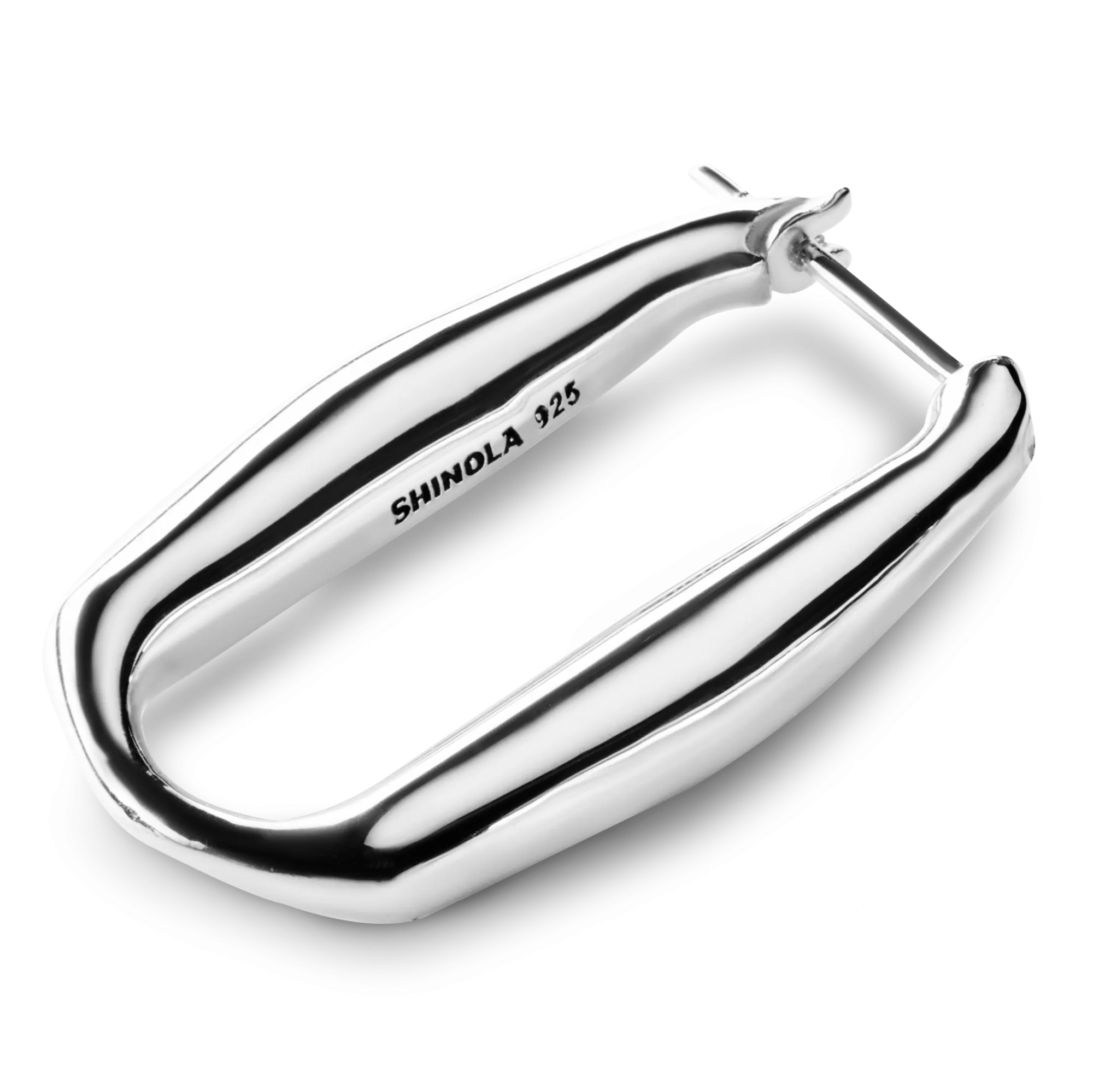 Shinola Shop All Women'S Jewelry|Sterling Silver|Signature Link Hoop Earrings