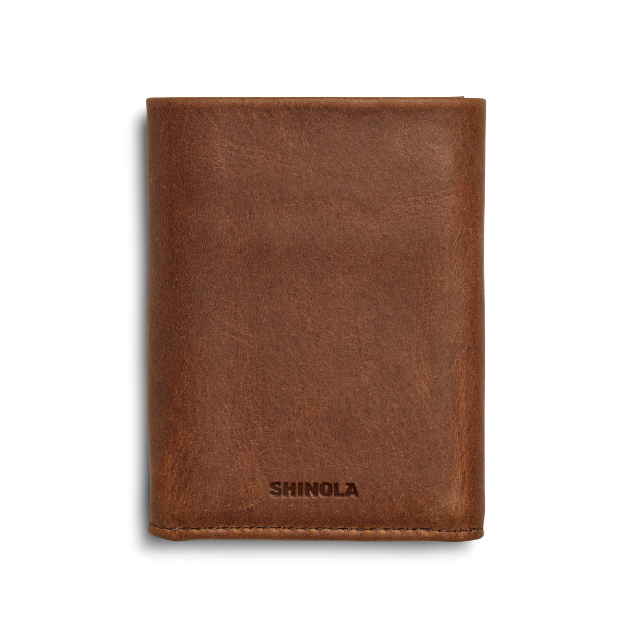 Shinola Monogrammable|Personalizable|Trifold Wallet Medium Brown